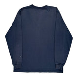 Carhartt Long Sleeve T-Shirt - Medium Navy Cotton