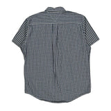 Tommy Hilfiger Checked Short Sleeve Shirt - Large Blue Cotton