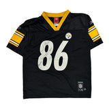 Age 14-16 Pittsburgh Steelers Reebok Football Football Jersey - Large Black Polyester