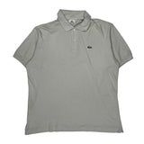 Lacoste Polo Shirt - XL Beige Cotton
