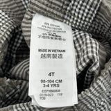 Age 4 Levis Checked Shorts - XS Brown Cotton Blend