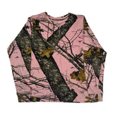 Realtree Camo Long Sleeve T-Shirt - Large Pink Cotton