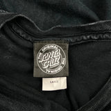 Santa Cruz Graphic T-Shirt - Large Black Cotton