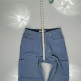 Tommy Hilfiger Cargo Cord Cargo Trousers - 31W UK 12 Blue Cotton
