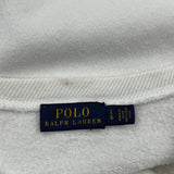 USrl Polo By Ralph Lauren Graphic Sweatshirt - Large White Cotton