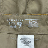 Mountain Hard Wear Shorts - 30W 10L Khaki Nylon