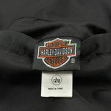 Motorcycles Harley Davidson Varsity Jacket - Large Black Polyester