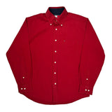 Tommy Hilfiger Shirt - Medium Red Cotton