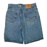 Levis Denim Shorts - 33W 10L Blue Denim