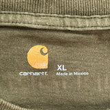 Carhartt Spellout T-Shirt - XL Green Cotton
