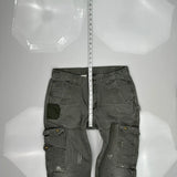 Carhartt Double Knee Cargo Pants - 33W 28L Gray Cotton