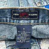 Age 8 Phat Farm Graphic Denim Shorts - Small Blue Cotton