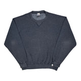 Russell Athletic Sweatshirt - XL Grey Cotton Blend
