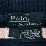 Age 4 Polo By Ralph Lauren Striped Polo Shirt - Small Pink Cotton