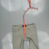 Levis Flared Jeans - 32W UK 10 Grey Cotton Blend