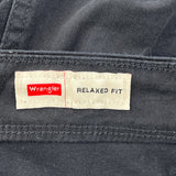 Wrangler Cargo Trousers - 38W 32L Black Cotton