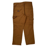 Dickies Carpenter Trousers - 34W 30L Brown Cotton