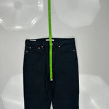 501 Levis Jeans - 29W UK 10 Black Cotton