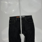 Akademiks Graphic Jeans - 38W 32L Black Cotton