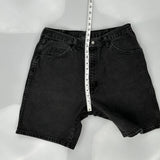 Wrangler Denim Shorts - 33W 9L Black Denim