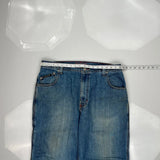 Bugle Boy Wide Leg Carpenter Jeans - 36W 30L Blue Cotton