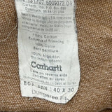 Carhartt Double Knee Carpenter Trousers - 37W 30L Brown Cotton