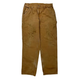 Carhartt Carpenter Trousers - 34W 30L Brown Cotton