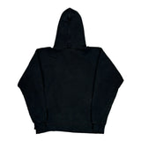 Flame Logo Thrasher Graphic Hoodie - Small Black Cotton
