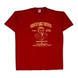 Made In USA Single Stitch Family Reunion Russell Athletic Graphic T-Shirt - XL Red Cotton Blend