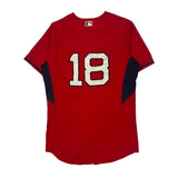 Red Sox Majestic Mlb Jersey - Large Red Polyester