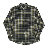 Nautica Checked Flannel Shirt - Large Multicoloured Cotton