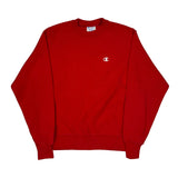 Reverse Weave Champion Sweatshirt - Medium Red Cotton