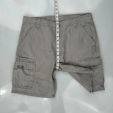Wrangler Cargo Shorts - 36W 9L Grey Cotton