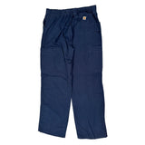 Carhartt Cargo Trousers - 31W 30L Blue Cotton Blend
