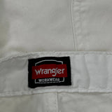 Wrangler Double Knee Carpenter Trousers - 32W 29L White Cotton