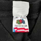 Single Stitch Detective Silhouette Fruit Of The Loom Graphic T-Shirt - XL Black Cotton