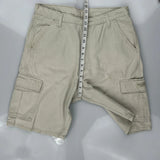 Wrangler Cargo Shorts - 34W 9L Beige Cotton