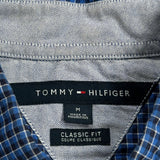 Tommy Hilfiger Checked Shirt - Medium Blue Cotton