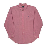 Ralph Lauren Checked Shirt - XL Pink Cotton