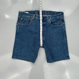 Levis Denim Shorts - 32W 9L Blue Cotton