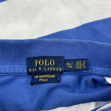 The Boyfriend Polo Polo By Ralph Lauren Striped Polo Shirt - XL Blue Cotton