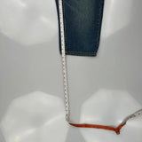 True Religion Contrast Stitch Denim Shorts - 34W 12L Blue Cotton