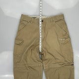 Unbranded Cargo Trousers - 34W 32L Beige Cotton