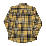 Carhartt Checked Flannel Shirt - Large White Cotton