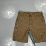 Carhartt Cargo Carpenter Shorts - 32W 10L Brown Cotton