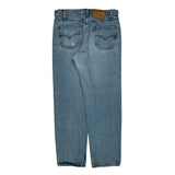 550 Orange Tab Levis Jeans - 34W 30L Light Wash Denim