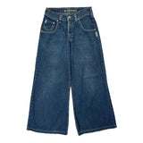 Silver Wide Leg Jeans - 28W 29L Blue Denim