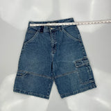 Otb Baggy Denim Shorts - 29W 10L Blue Cotton