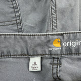 Carhartt Carpenter Trousers - 32W UK 12 Grey Cotton