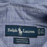 Yarmouth Ralph Lauren Checked Shirt - Large Blue Cotton